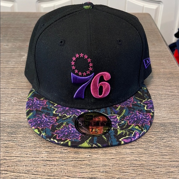New Era Philadelphia 76ers tropical print 5950 hat - Picture 1 of 6